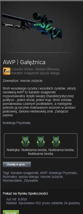 SKINY CS:GO AWP ATHERIS WELL-WORN, Kraków